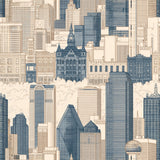 Skyline Blueprint — wallpaper pattern