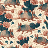 Armadillo Amble — wallpaper pattern