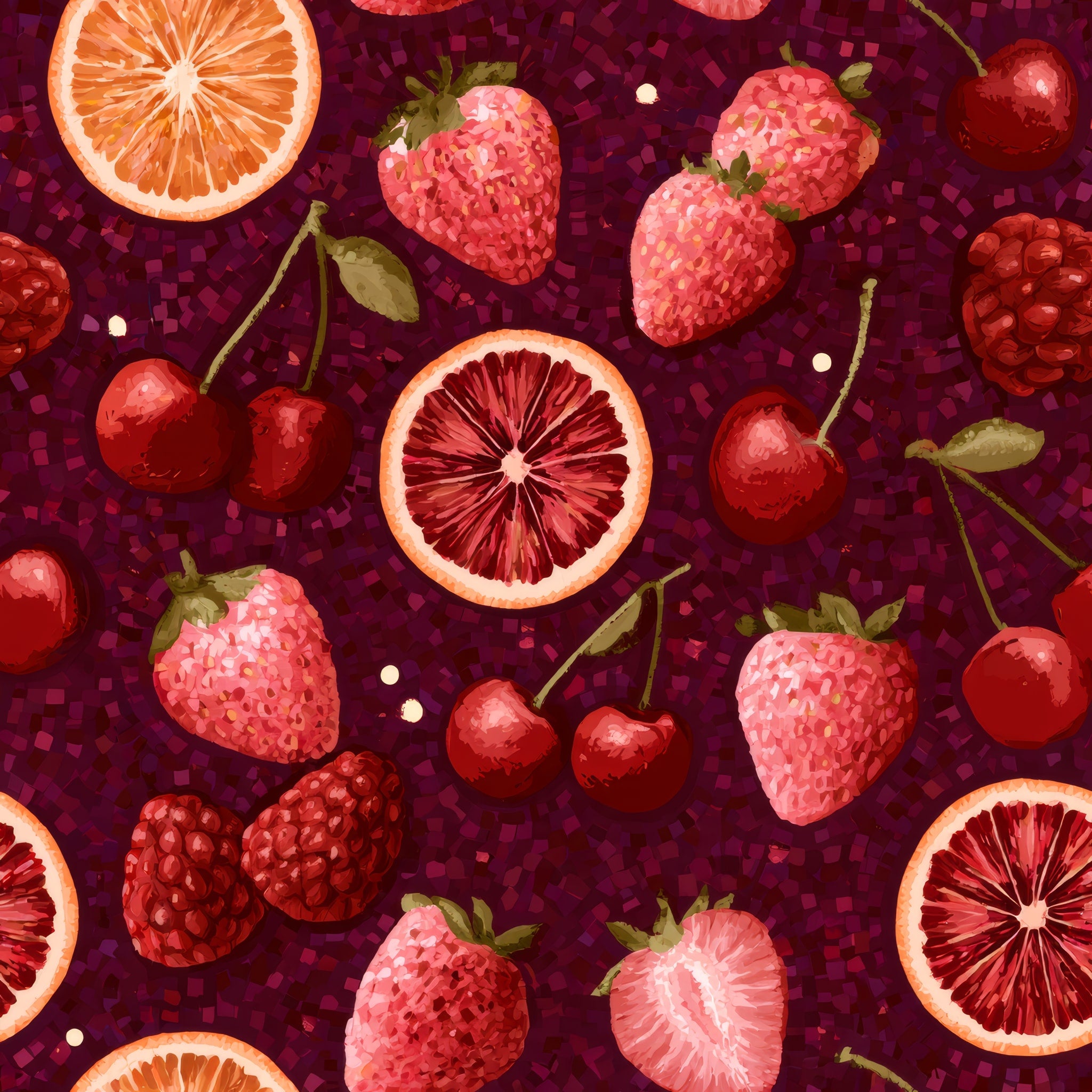 Orchard Burst — wallpaper pattern