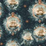 Acanthus Fleet — wallpaper pattern