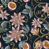 Passiflora Crown — wallpaper pattern
