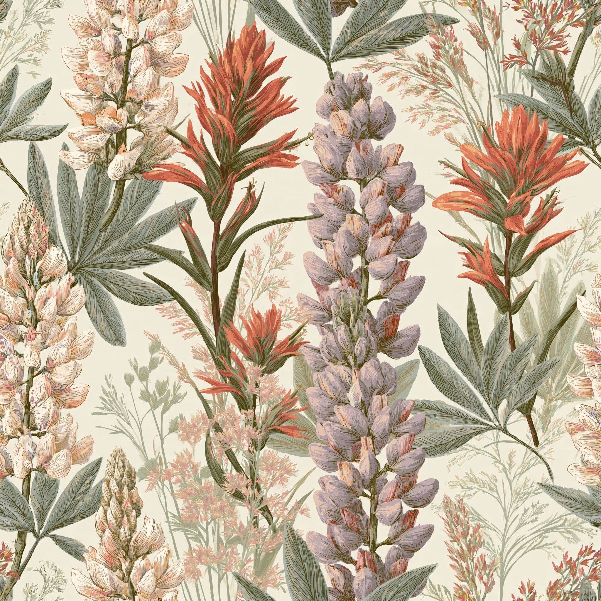 Foothill Ascent — wallpaper pattern