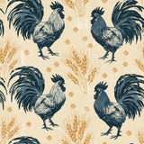 Wheatfield Crows — wallpaper pattern