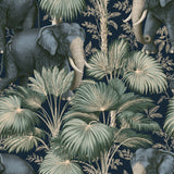 Elephant in the Canopy — wallpaper pattern