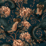 Tails in the Vines — wallpaper pattern