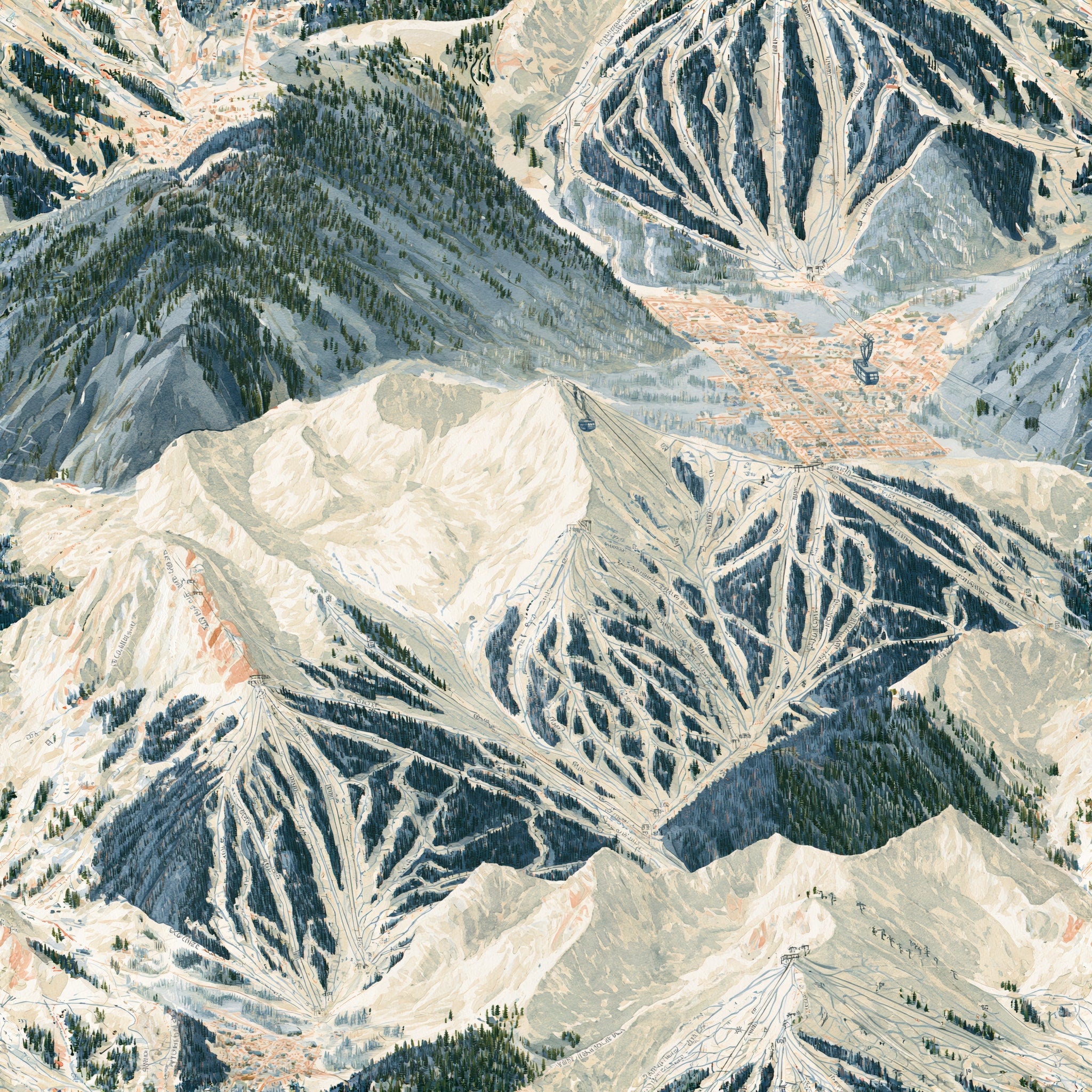 Alpine Ascent — wallpaper pattern