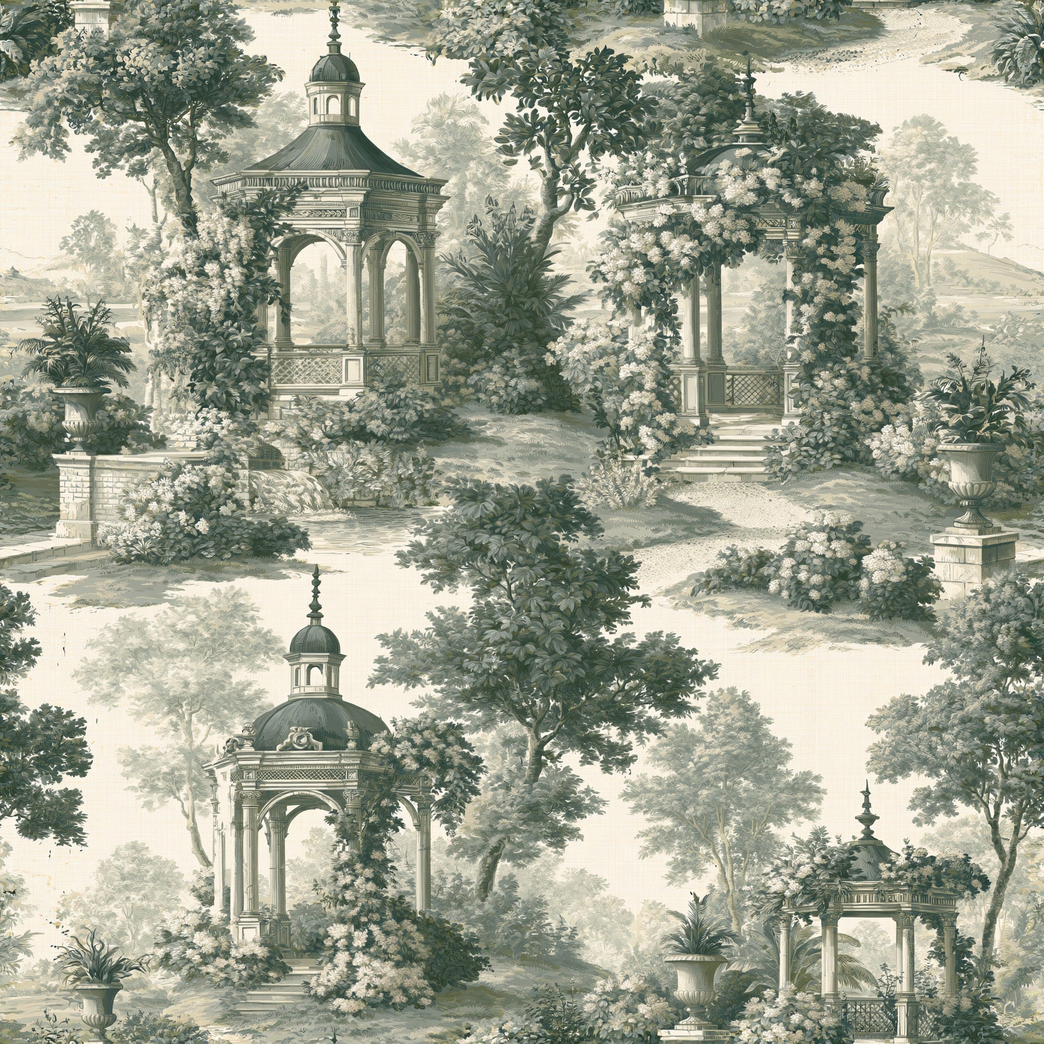 The Overgrown Folly — wallpaper pattern