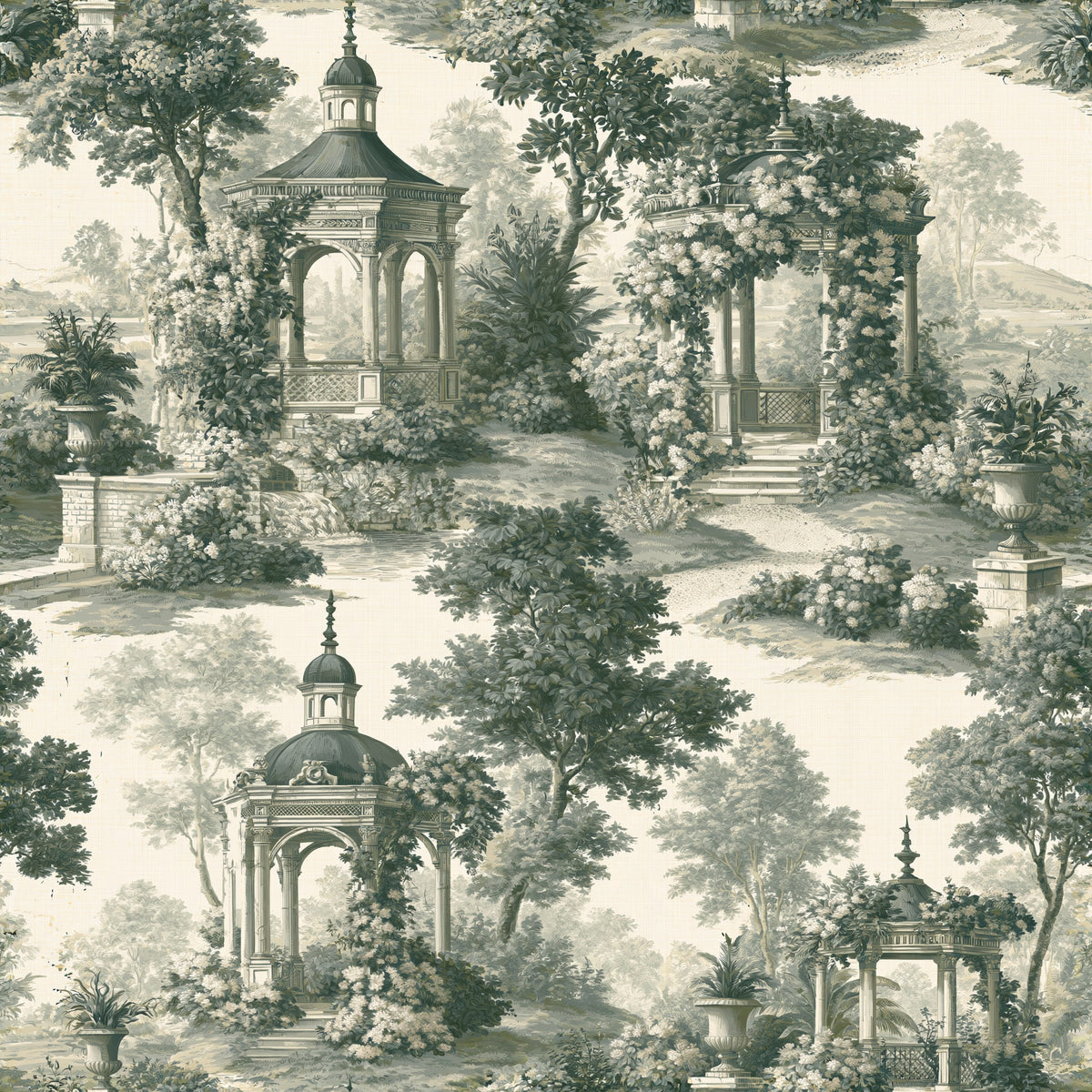 The Overgrown Folly — wallpaper pattern