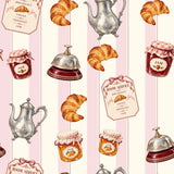 Room Service Ribbon — wallpaper pattern