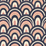 Beaded Scallop Arcade — wallpaper pattern