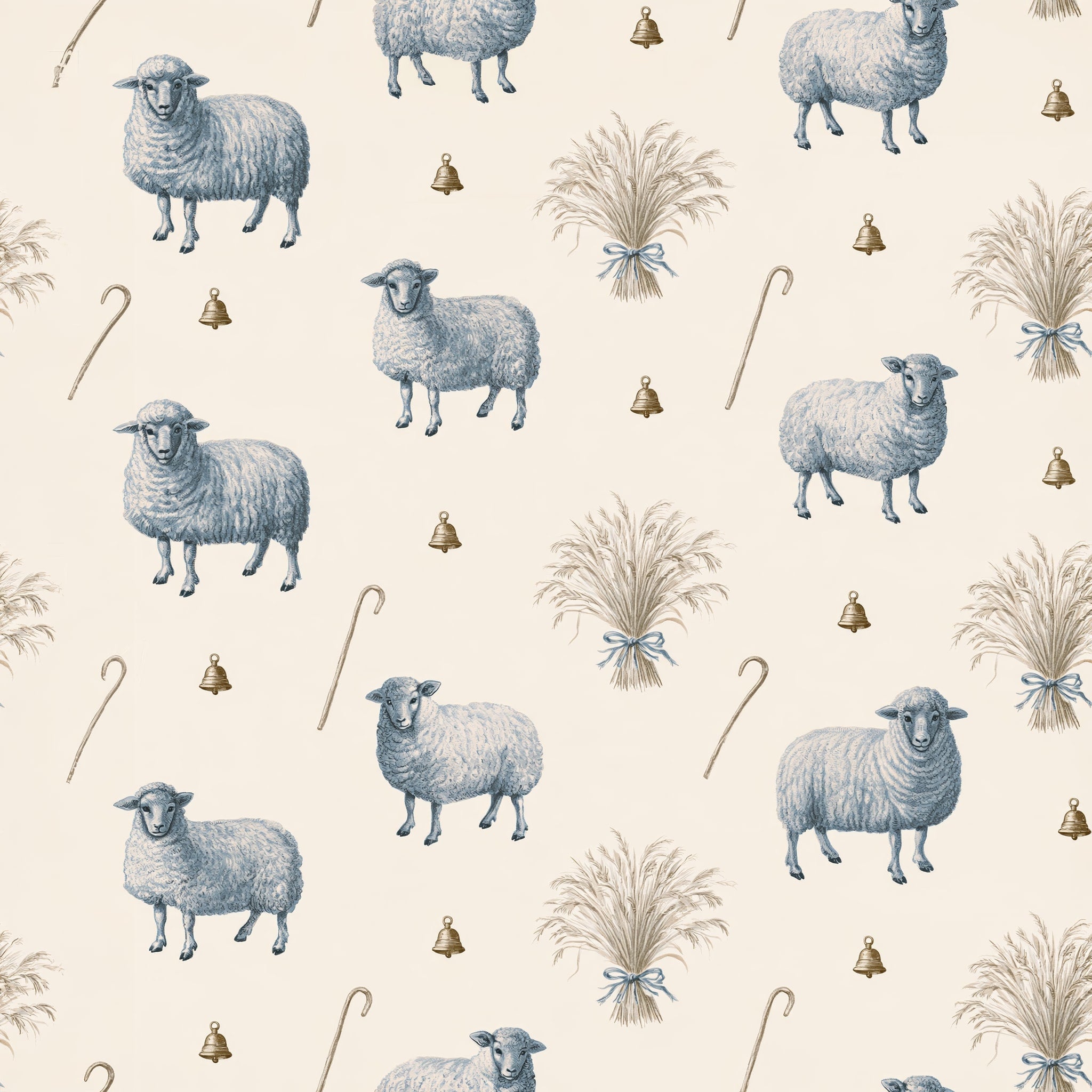 Crook and Fleece — wallpaper pattern