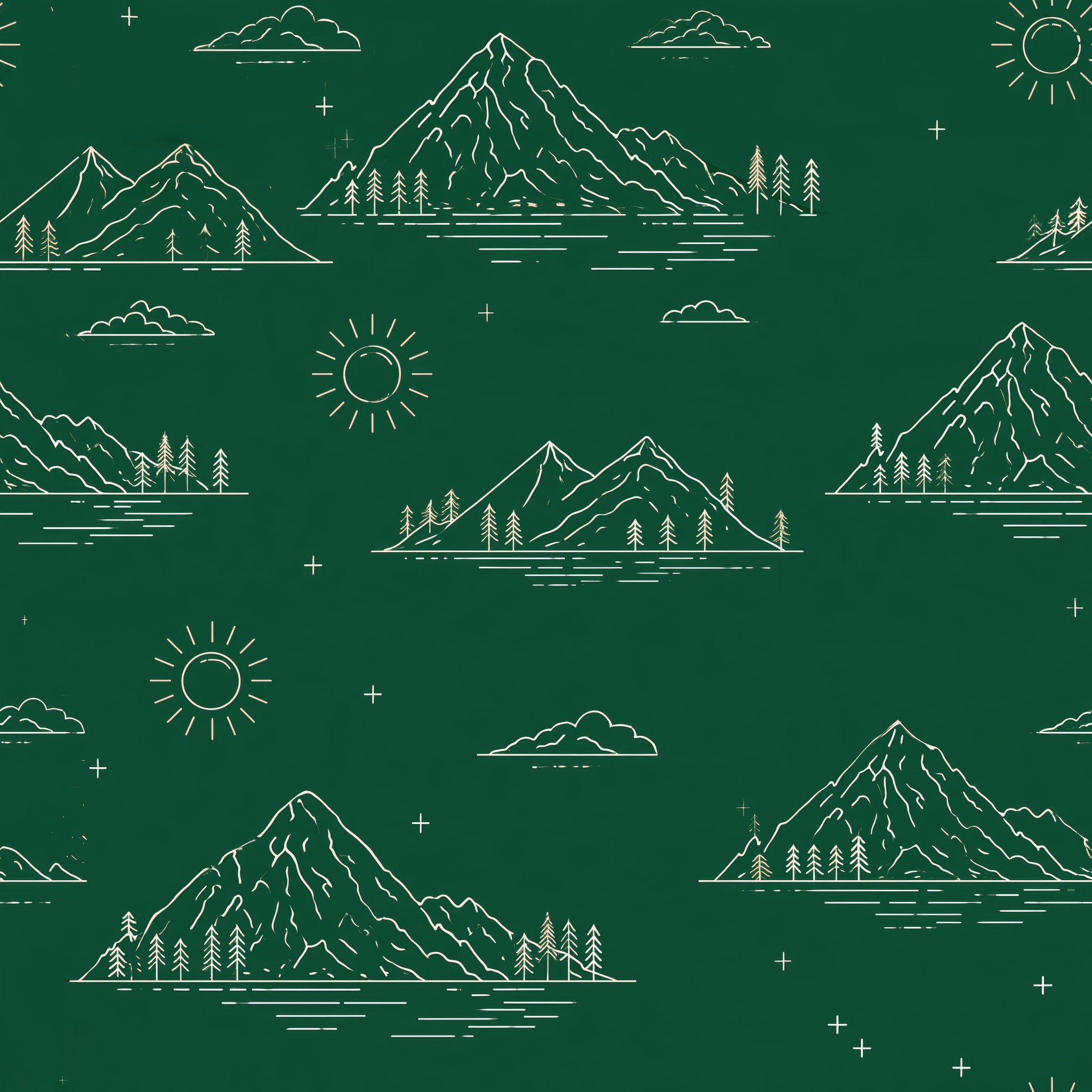 Cartographer's Summit — wallpaper pattern