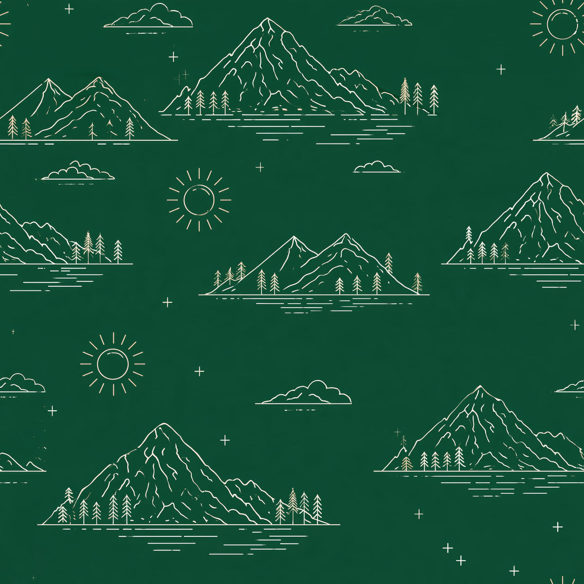 Cartographer's Summit — wallpaper pattern