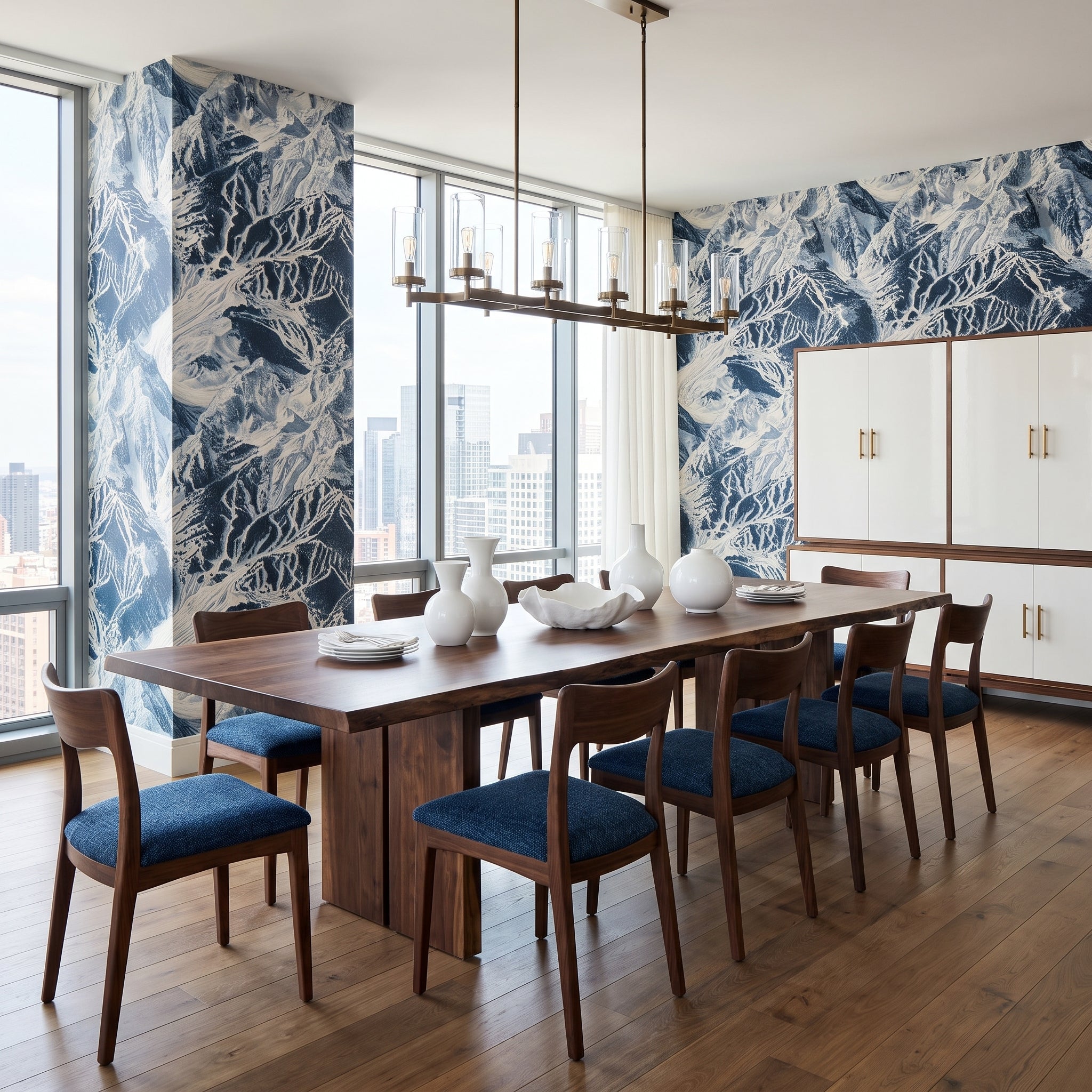 Snowbound Peaks Maples, — styled room 1