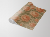 Floral peony wallpaper with rose pattern from Peony Whisper, presented in a roll format.