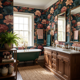 Lotus Flamingo Pondhouse Wallpaper