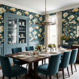 Magnolia Slate Camellia Wallpaper