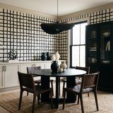 Hand-Dipped Lattice Wallpaper