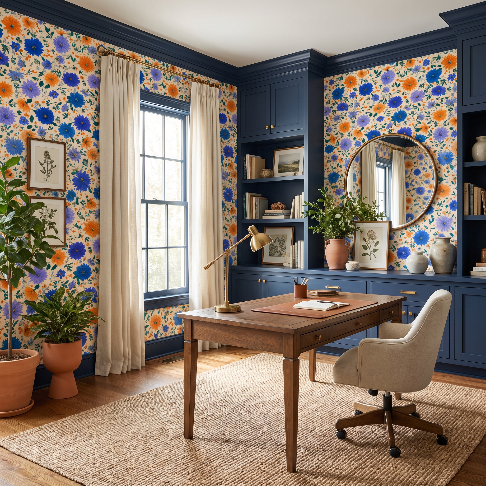 Cornflower Confetti Wallpaper