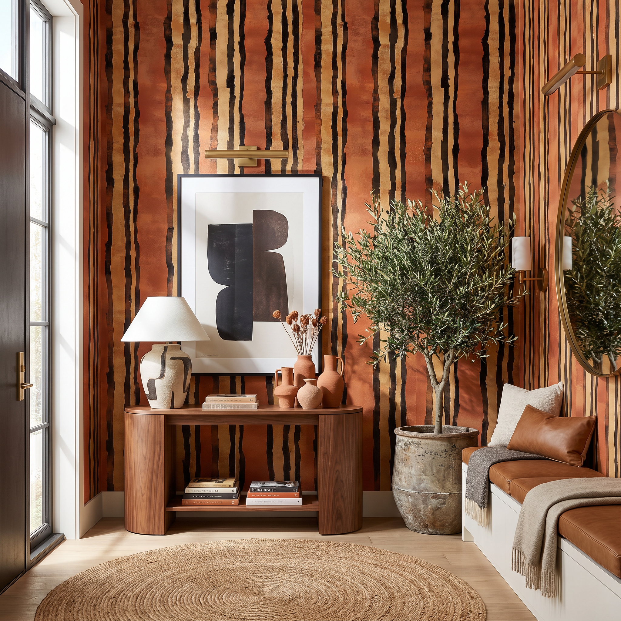 Meridian Ochre Wallpaper
