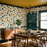 Stamped Tangram Wallpaper