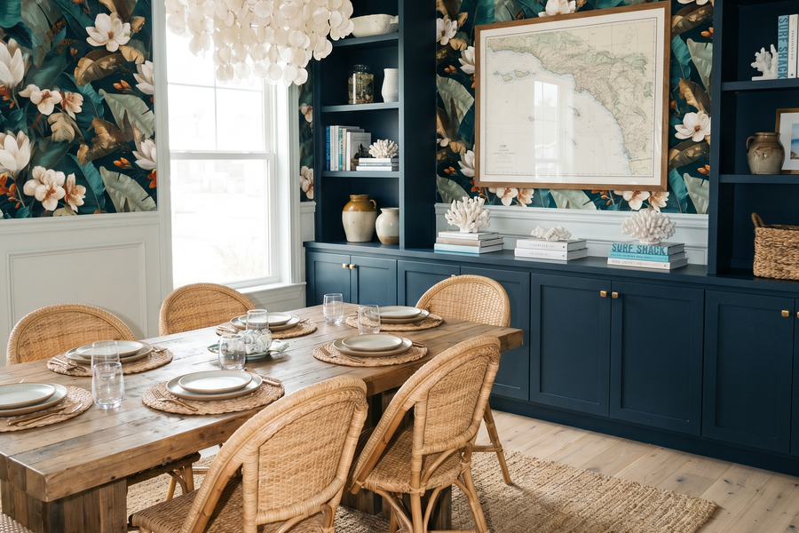 Verdant Magnolia Conservatory Wallpaper