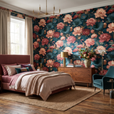 Lotus Flamingo Pondhouse Wallpaper