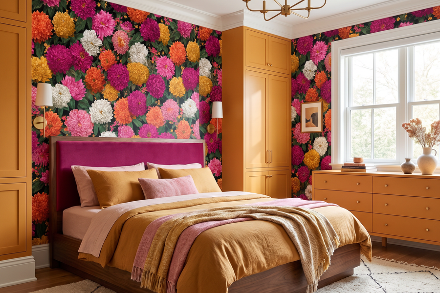 Chrysanthemum Pageantry Wallpaper