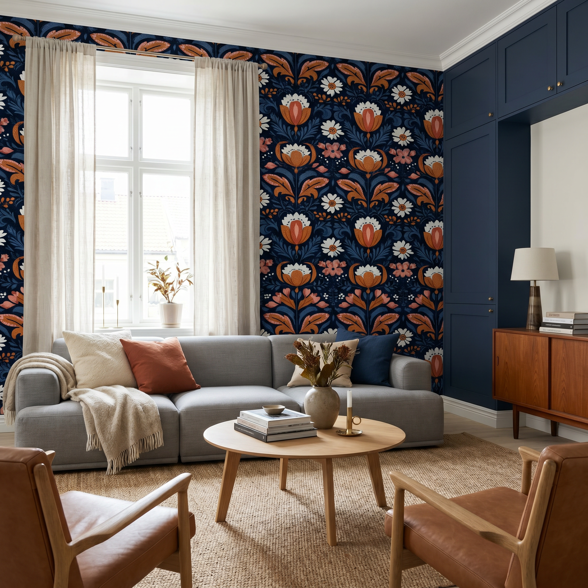 Folkmark Tulipa Wallpaper