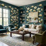Magnolia Slate Camellia Wallpaper