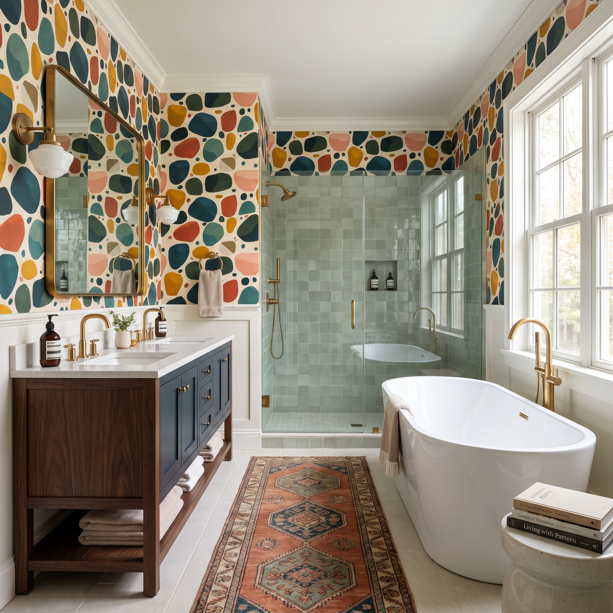 Modernist Cobble Wallpaper