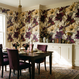 Crimson Lily Fresco Wallpaper