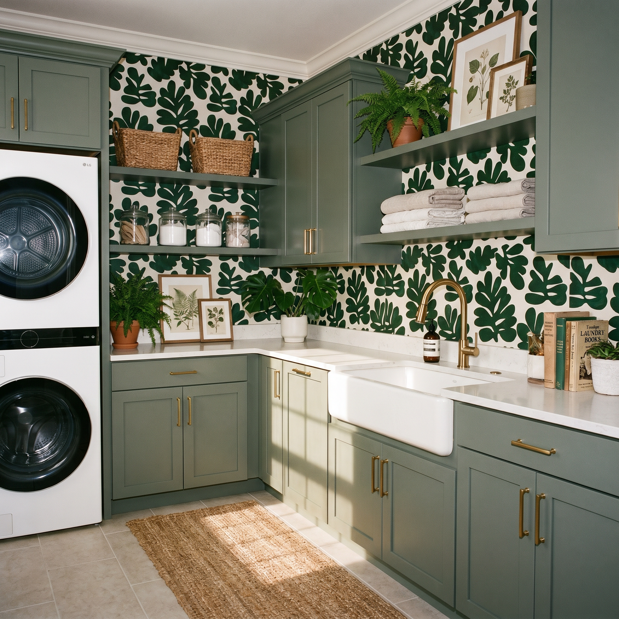 Verdant Jardin Flora Wallpaper