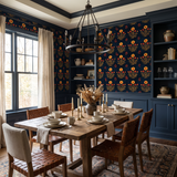 Summer Marigold Ledger Wallpaper
