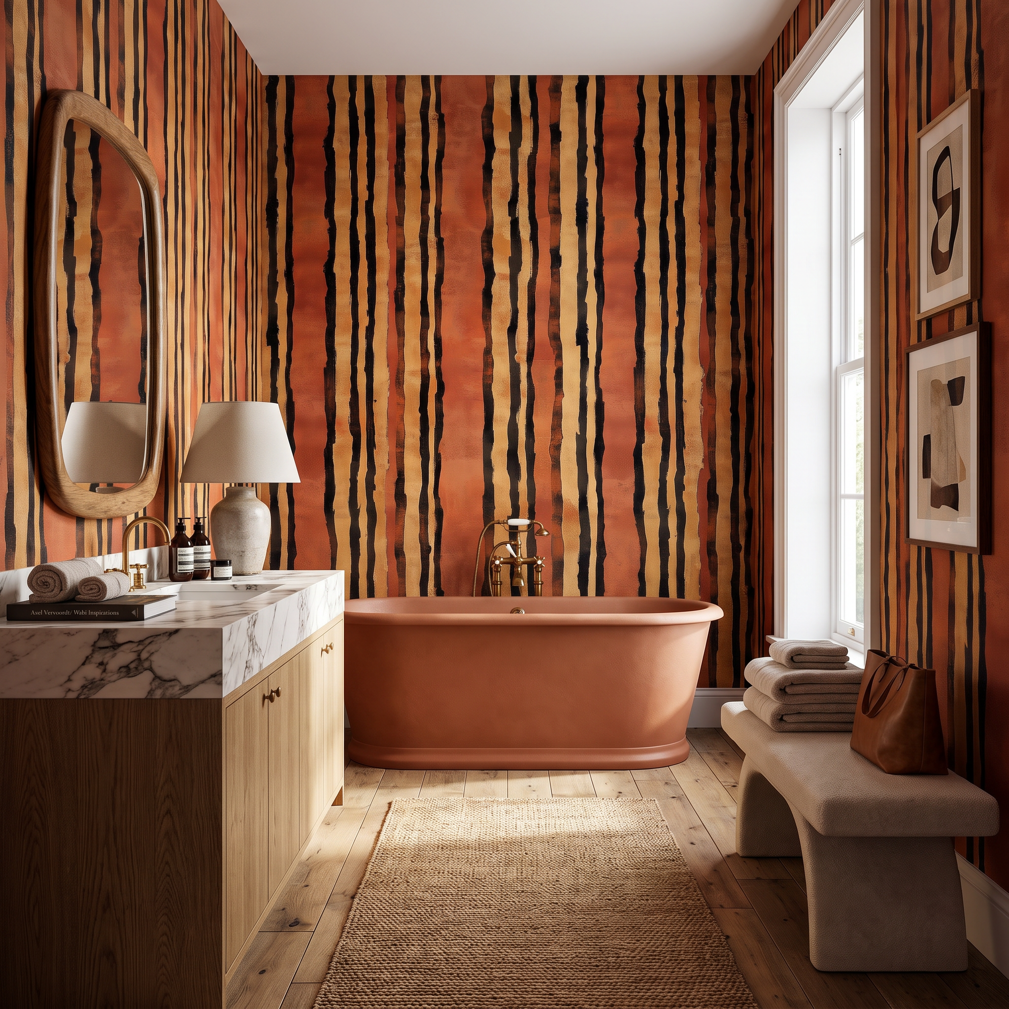 Meridian Ochre Wallpaper
