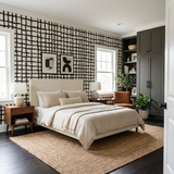 Hand-Dipped Lattice Wallpaper