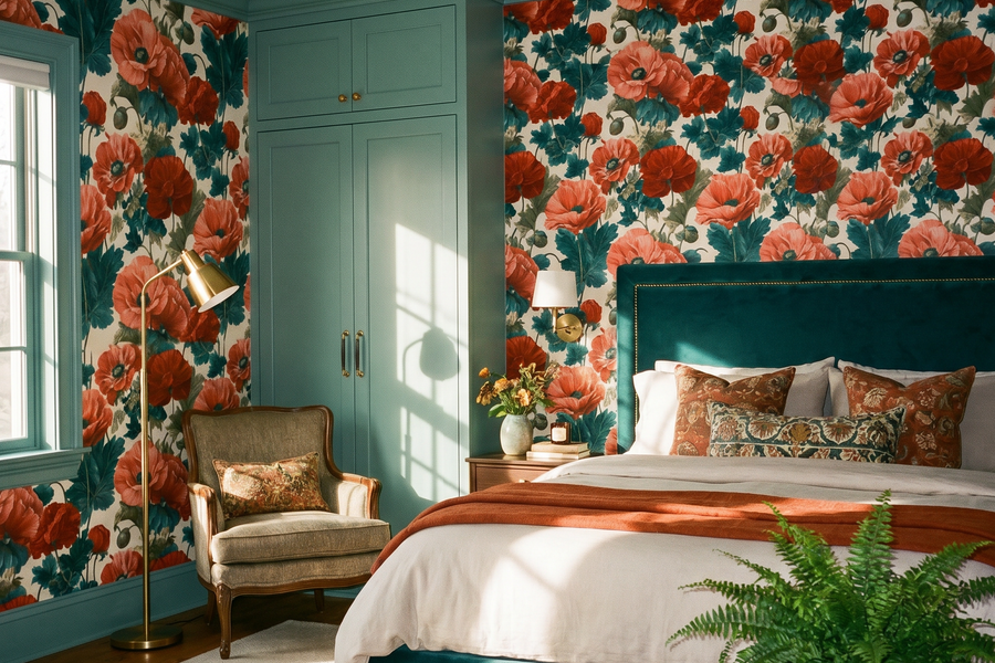 Marpole Poppy Atelier Wallpaper