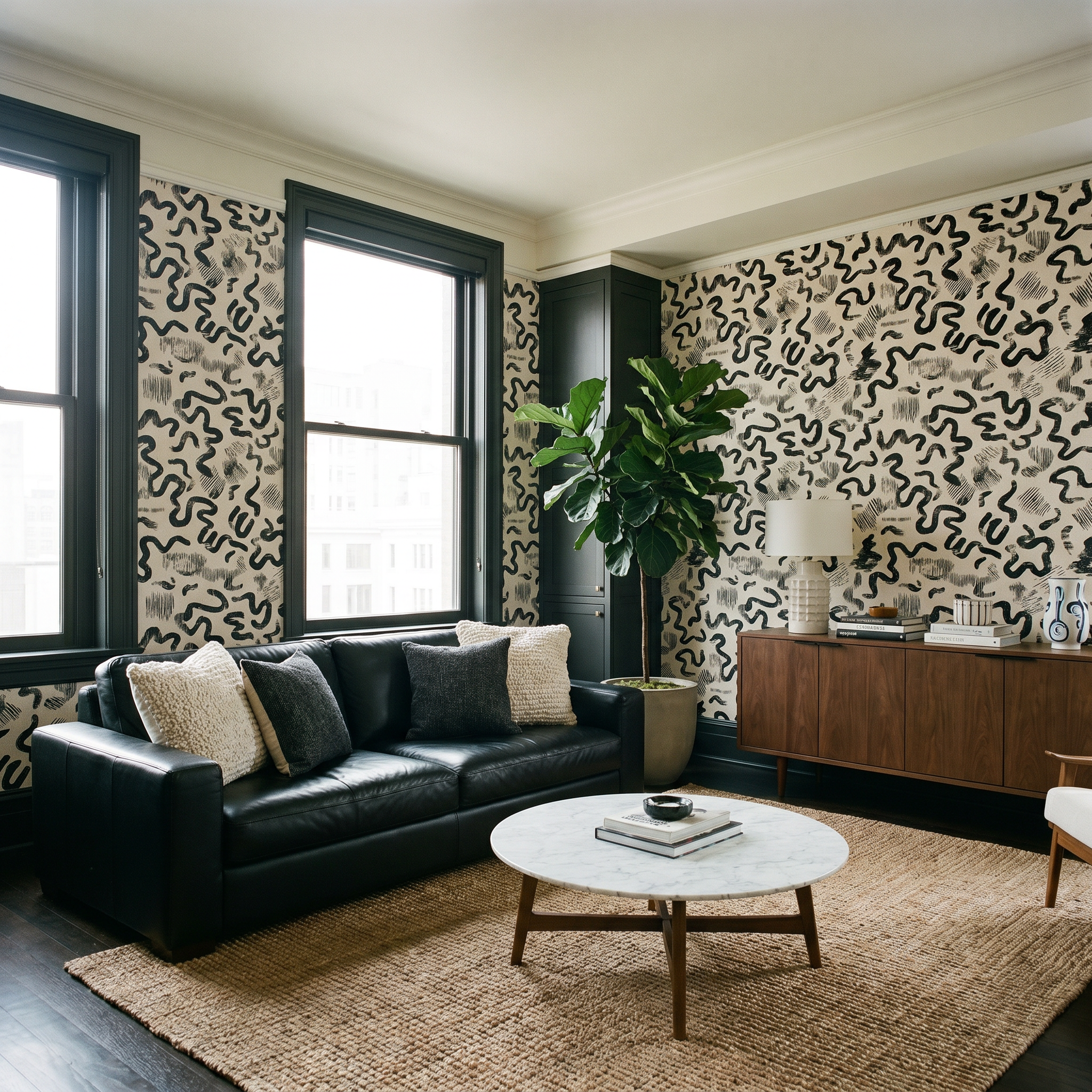 Wandering Brushwork Wallpaper