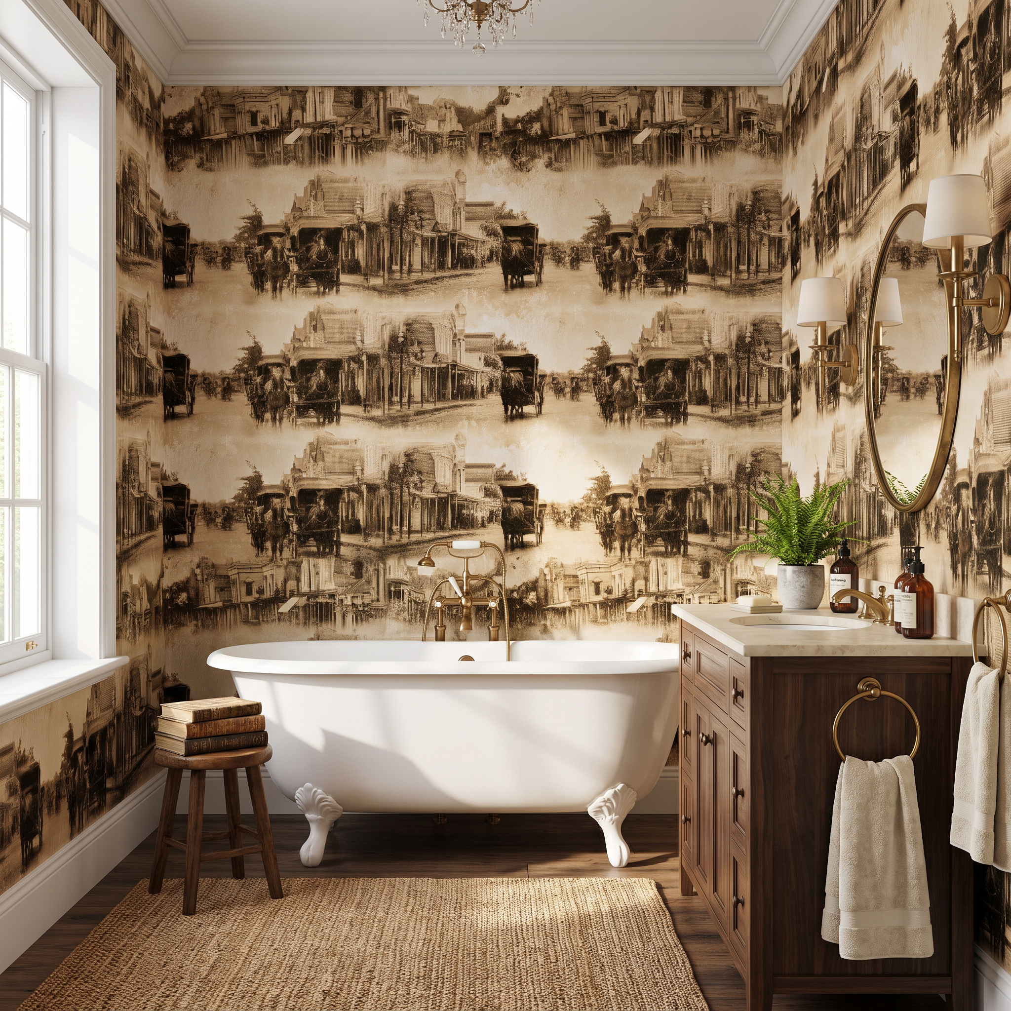 Carriage Town, 1898 Wallpaper