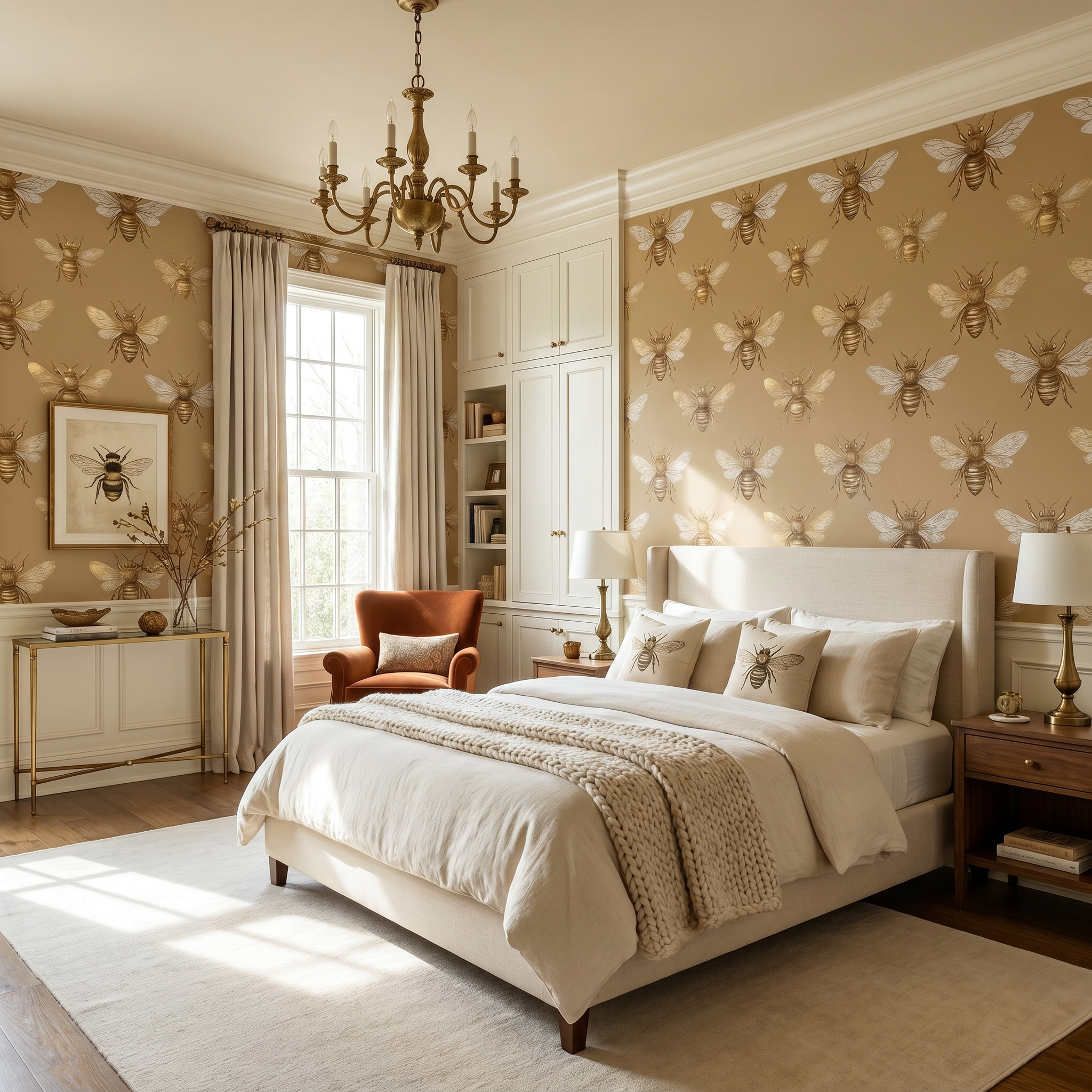 Apiarian Brassford Wallpaper