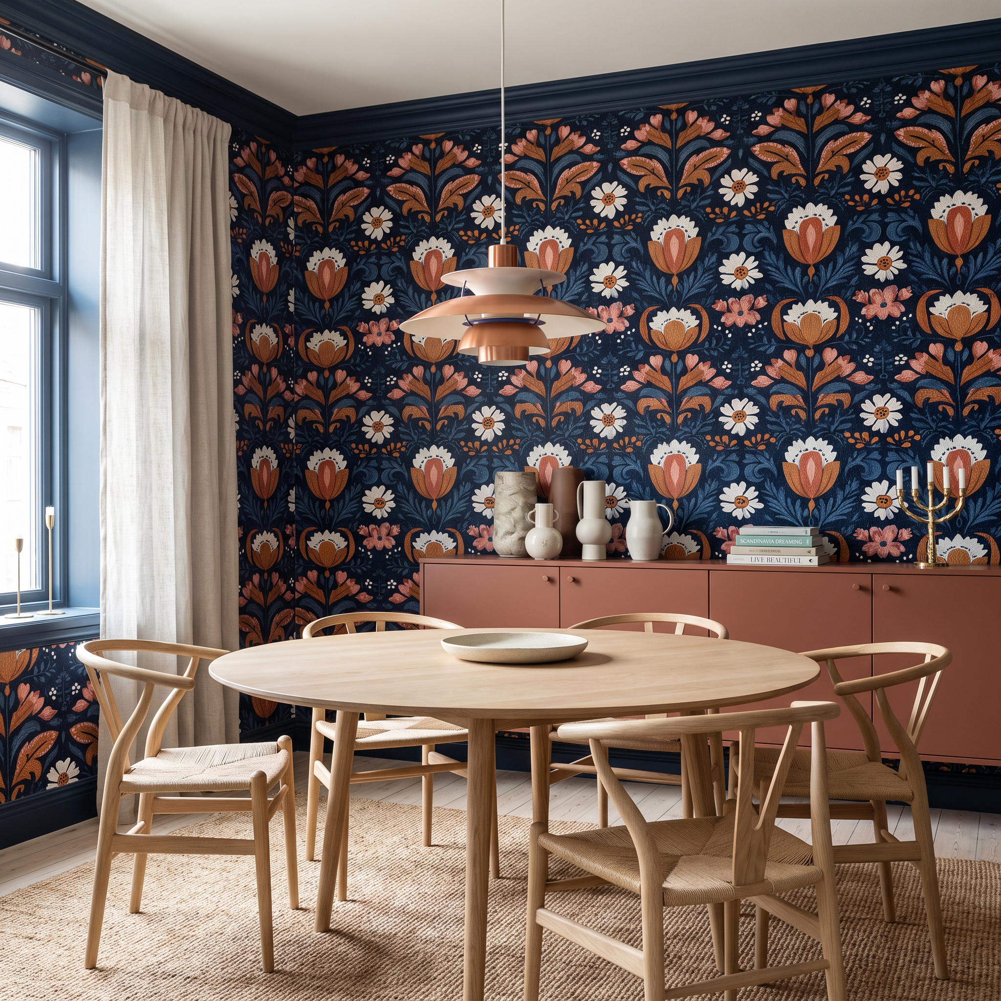 Folkmark Tulipa Wallpaper