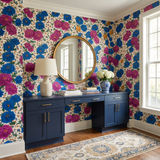Magenta Aster Confetti Wallpaper