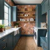 Salmon Sketchbook Branches Wallpaper