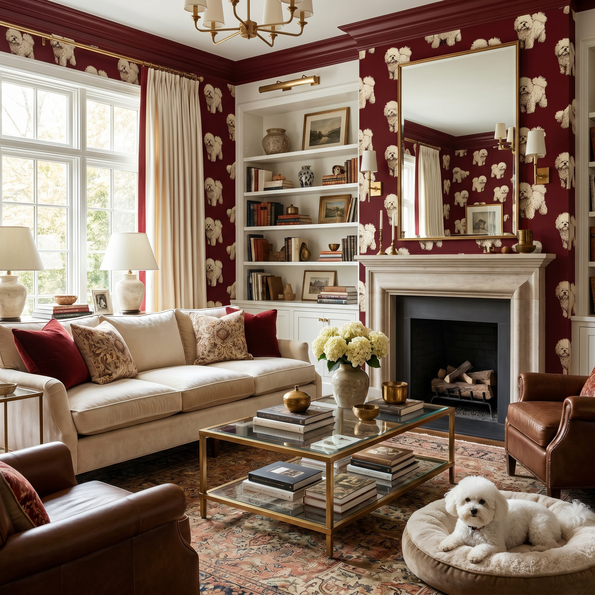 Sealyham Sociable Wallpaper