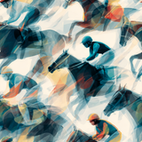 Saddlecloth Velocity wallpaper with horse racing pattern.
