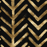 Gold wallpaper with chevron pattern featuring a distressed brushstroke texture.
