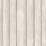 Whitewashed planks wallpaper with wood grain texture, in a vertical pattern.