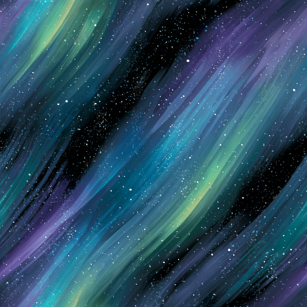 Aurora Vale wallpaper with celestial brushstroke pattern.