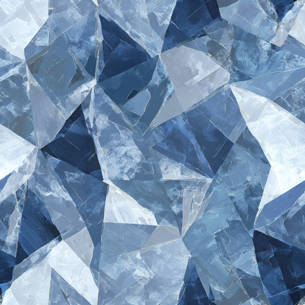 Blue frostvein wallpaper with fractured geometric pattern.