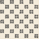 Assembly wallpaper with a dark floral pattern on a cream background.